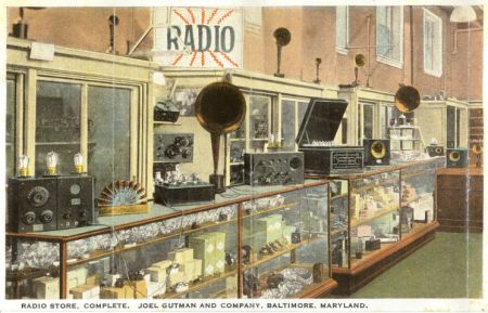 Radio Store, Complete. Joel Gutman and Company, Baltimore, Maryland 