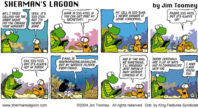 Sherman's Lagoon 10-31-2004